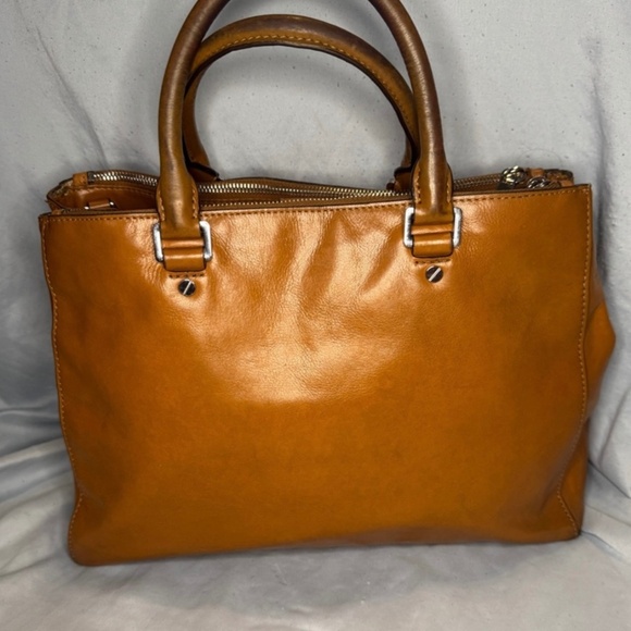 Michael Kors Cognac Brown Leather Bag - Picture 3 of 8